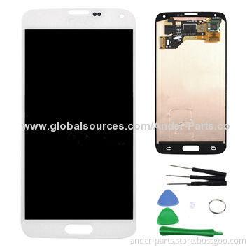 Mobile Phone LCD Digitizer with Touchscreen for Samsung Galaxy S5, Perfect Replacement